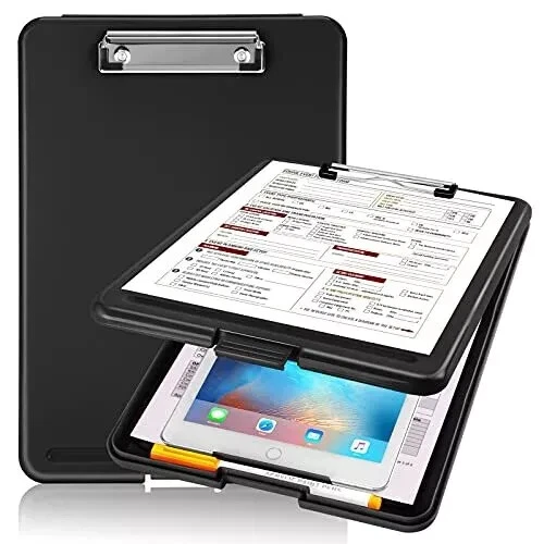 Hardware Contractor Clipboard File Clip Worksite Solid Storage Case Durable Box