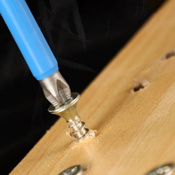 Hardware Drill Bits Clearance! Dusknt High-Strength Single-Head Strong Magnetic Hand Drill Cross Screwdriver Bit 6Pcs