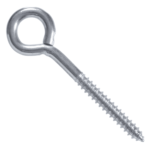 Hardware Essentials 321148 Zinc Lag Thread Screw Eye Bolt, 5/16 x 4 in., 1-Pc