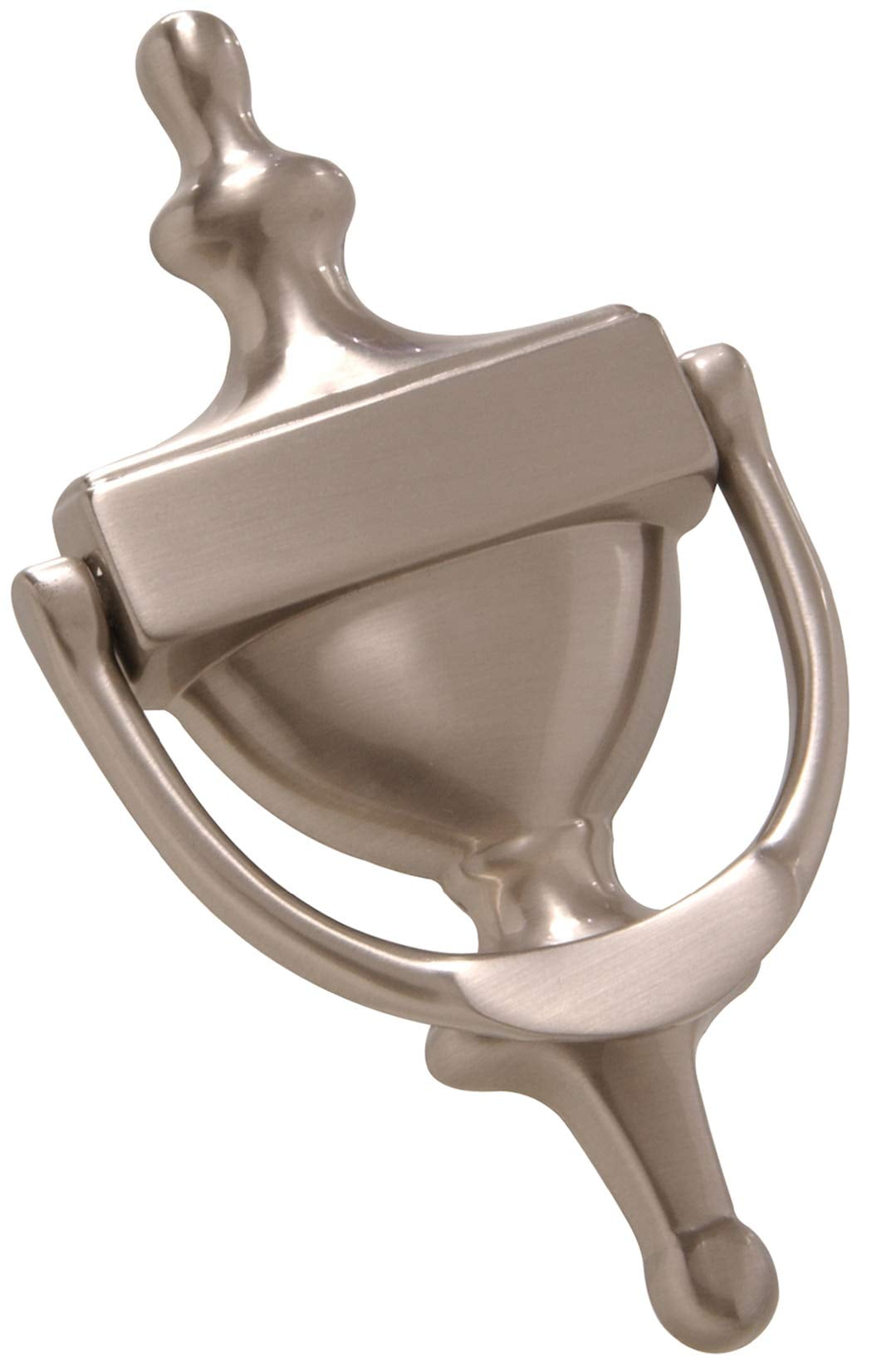 Satin Nickel Solid Brass 7-Inch Door Knocker