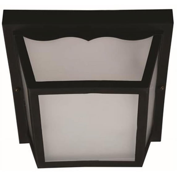 Hardware Express 2468481 Ceiling Fixture With Glass Panel - Black