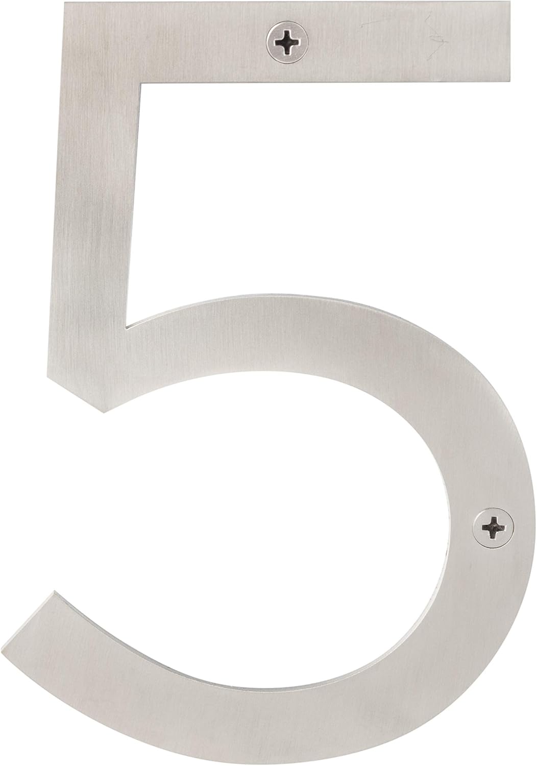 Hardware HNSS65 SS Modern less Steel House Numbers, 6", Stainless