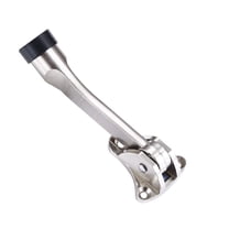 Hardware Heavy Duty Kickdown Door Stop Satin Chromes Metal Non Marking Rubber Foot for Any Door