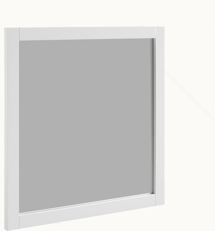 Hardware House Aspen Series 30x30 Vanity Mirror Finish White