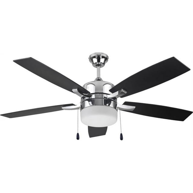 Hardware House Breckenridge 52," 5 Blade, Triple Mount Ceiling Fan 25-1945 with Chrome Finish
