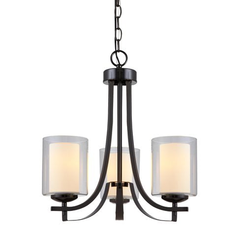 Hardware House El Dorado 3Light Chandelier Finish Ebony Glaze
