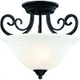 thumbnail image 1 of Hardware House Tuscany Semi-Flush Ceiling Fixture - Finish: Textured Black, 1 of 3