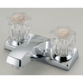 thumbnail image 1 of Hardware House Two Handle Bathroom Faucet with Chrome Finish and Acrylic Handles, 1 of 1