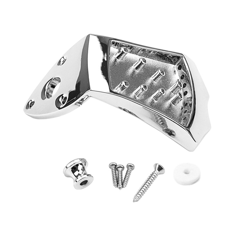 Hardware Mandolin Bridge Stable Tailpiece Metal Upgrade Stringed