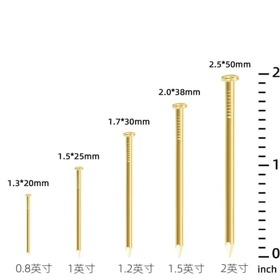 Hardware Nails for Hanging Pictures 100 PCS, Long Finish Nails Assortment Kit for Wall Art Decor,Silver Picture Hangers Woodworking Nails – Round Iron Wall Nails For Hanging Frames