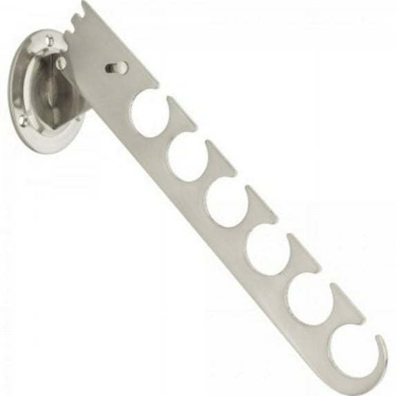 satin nickel adjustable laundry valet