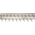thumbnail image 1 of Hardware Resources 355T Closet System 14" Sliding Push Open Tie Rack Organizer - Nickel, 1 of 4