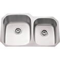 thumbnail image 1 of Hardware Resources 801L 32" Undermount Double Basin Stainless Steel Kitchen Sink -, 1 of 1