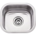 thumbnail image 1 of Hardware Resources 869 13" Undermount Single Basin Stainless Steel Kitchen Sink -, 1 of 1