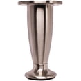 thumbnail image 1 of Hardware Resources 89104 4" Tall Round Metal Furniture Leg - Nickel, 1 of 1
