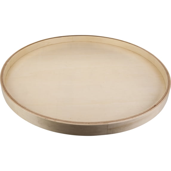 20" Round Banded Lazy Susan With Swivel Preinstalled