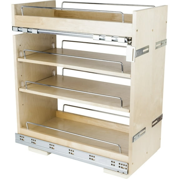 Hardware Resources Bpo2-11Sc 11-1/2" Wide Base Cabinet Pull Out Organizer Shelves - UV