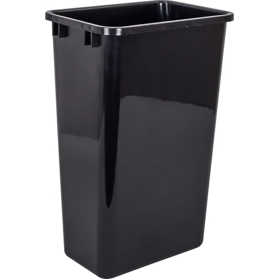 Hardware Resources CAN-50 Plastic Waste Container, Black