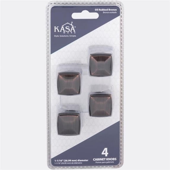 Hardware Resources K121BORB-4 Cabinet Knob 1.06 in. Oil Rubbed Bronze - Pack of 4