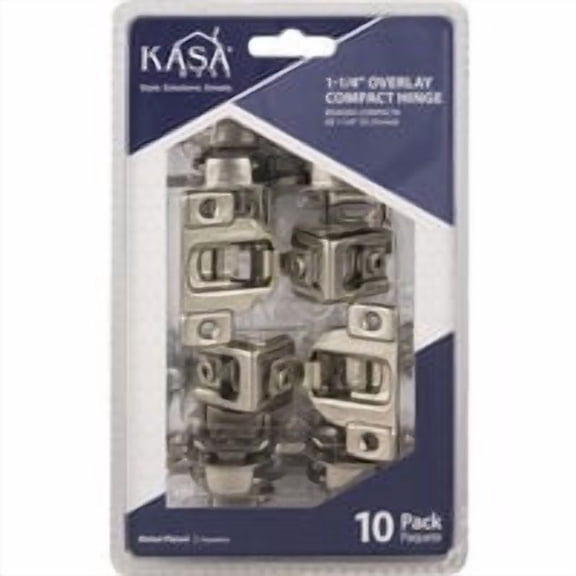 Hardware Resources KasaWare Overlay Soft Close Compact Hinge, Case of 8