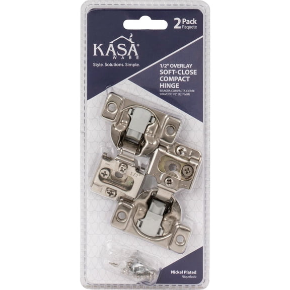 Hardware Resources KasaWare Overlay Soft Close Hinge - Pack of 8
