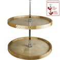 thumbnail image 1 of 28" Diameter Round Wood Lazy Susan Set with Twist and Lock Pole, 1 of 2