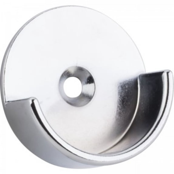 Chrome Open Closet Bracket for 1-5/16" Round Closet Rod, Polished Chrome