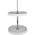 thumbnail image 1 of Hardware Resources Plsmr24 24" Full Circle Lazy Susan Two Shelf Set - White, 1 of 1