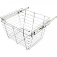 thumbnail image 1 of Hardware Resources Pob1-161711 11" Tall Heavy Duty Pull Out Wire Closet Basket - Chrome, 1 of 4
