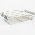 thumbnail image 1 of Hardware Resources Pob1-16236 6" Tall Pull Out Wire Closet Basket - Nickel, 1 of 1