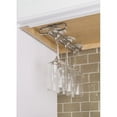 thumbnail image 1 of Three Glass Under Cabinet Stemware Rack 10" Long X 4-1/16" Wide X 1-3/8" Tall, 1 of 5