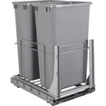 thumbnail image 1 of Hardware Resources Wc-Embm-D50g Embm Series Bottom Mount Double Bin Trash Can Pull Out -, 1 of 2