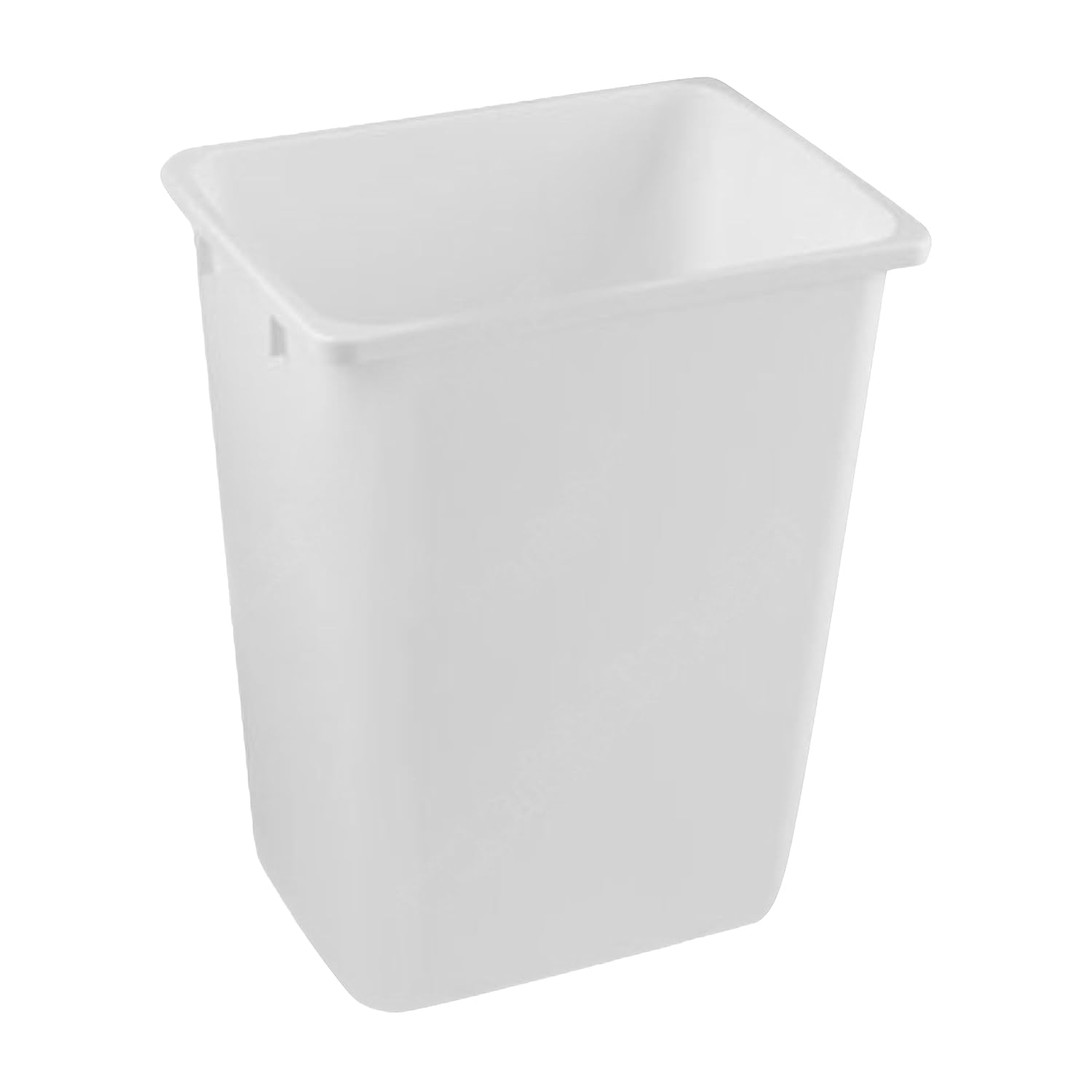 Hardware Single 36 Quart Capacity WHITE Plastic Waste Recycle Bin