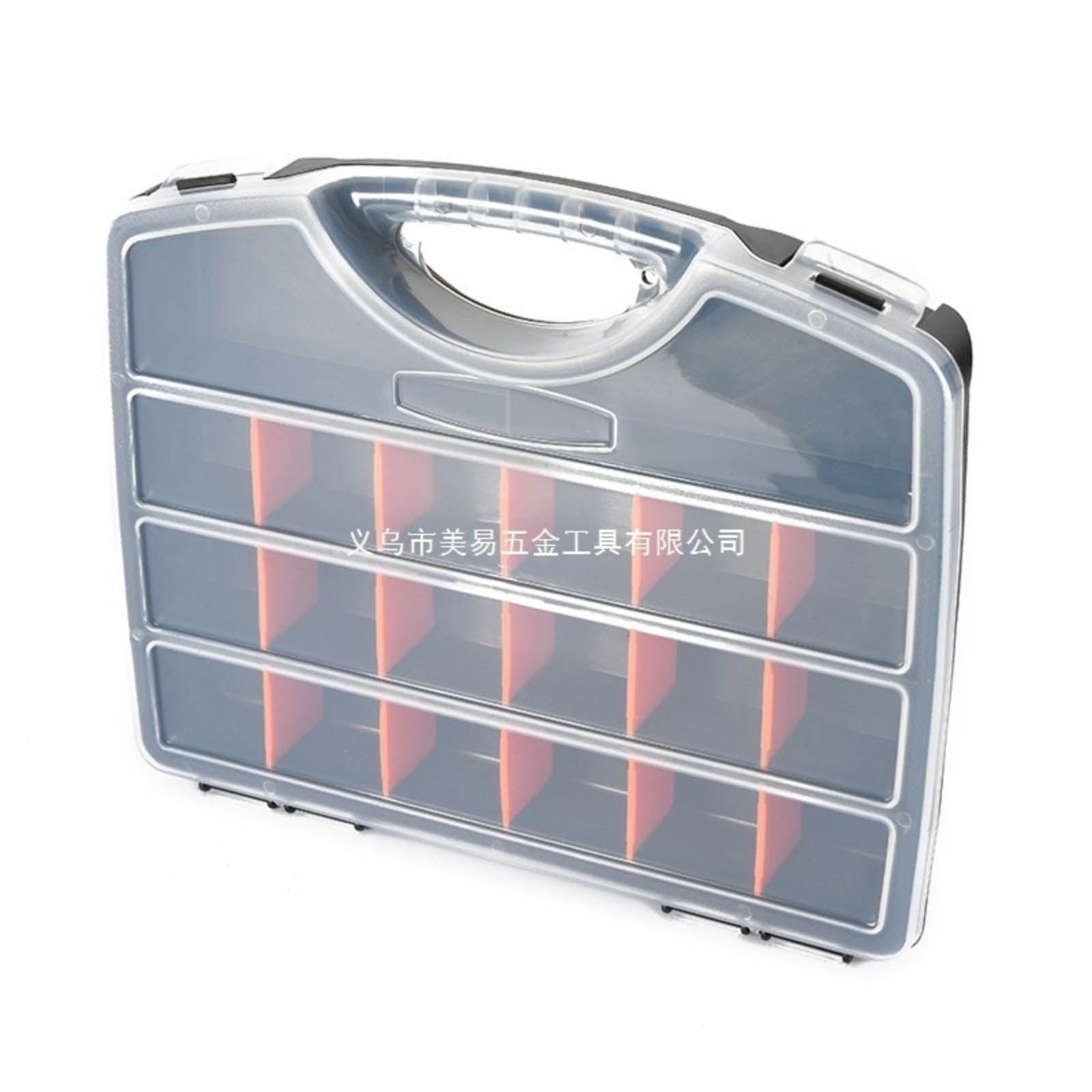 Storage Box Section Hardware Storage Box With Handle And Clear Lid Heavy Duty 21 Removable ...