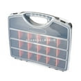 thumbnail image 1 of Hardware Storage Box With Handle And Clear Lid Heavy Duty 21 Removable Adjustable Compartments And 2 Fixed Sections For Screws Bolts Nails Electrical Connectors Beads And, 1 of 9