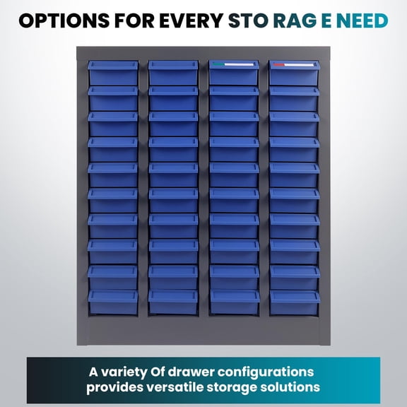 Hardware Storage Cabinet with ABS Material Drawer, 40 Drawers Parts Cabinet for Small Parts Organization, Transparent Visual Design