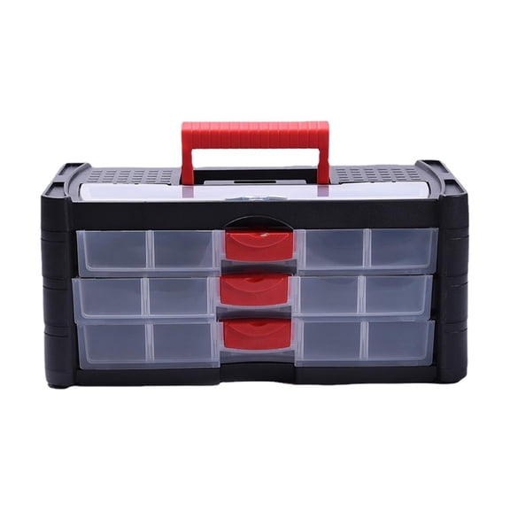 Hardware Storage Storage Case Multipurpose Organizer Carrying Storage Case Screw Storage Box Storage Drawers for Nuts Bolts Beads 3 Layer