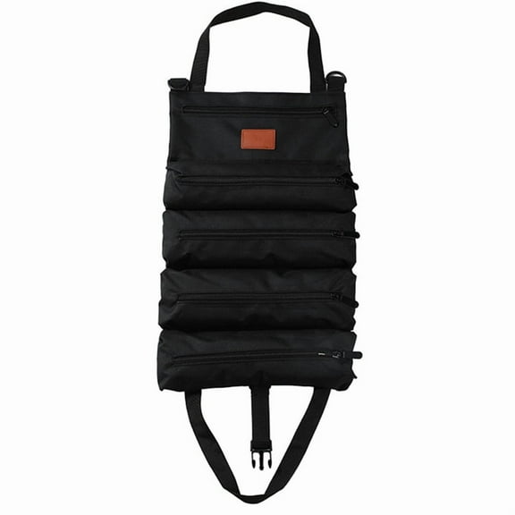 TOP! Hardware Tool Bag Multifunctional Foldable Carpentry Electrician Auto Repair Vehicle Storage Black
