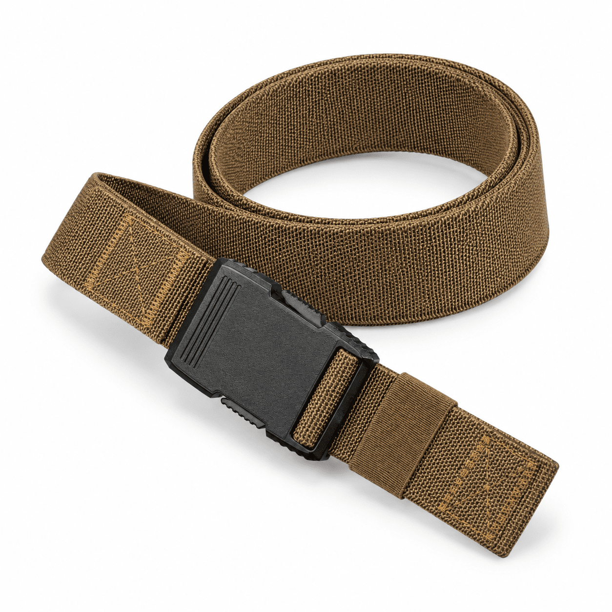 Hardware Utility Stretch Webbing Belt, Coyote / Light Brown, Long | L ...