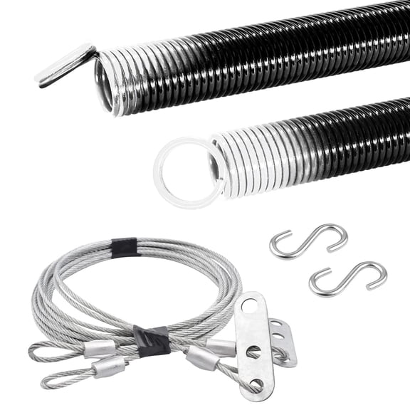 HardwareX Supply Garage Electrophoresis Extension Spring with Safety Cable