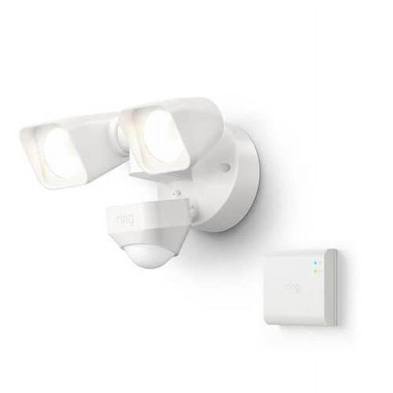 White LED Motion Sensor Outdoor Floodlight with Alexa Integration