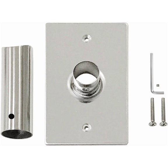 Hardwired Connection Kit, Just for Round Tubes Heated Towel Rack, Stainless Steel Plate & Leg Tube, Wall Mounted, Easy Install, Brushed