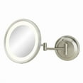thumbnail image 1 of Hardwired Single-Sided LED Round Arm Wall Mirror, Polished Nickel, 1 of 1