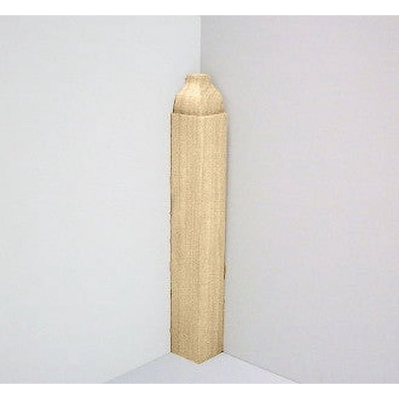 Hardwood Baseboard Inside Corner Block 7/8" Square x 6-1/2" Tall EWBB61, Maple