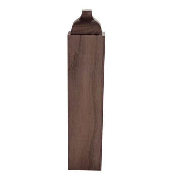 Hardwood Baseboard Middle Block 7/8" x 1-3/8" x 6-1/2" Tall EWBB62, Walnut