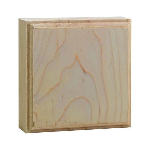Hardwood Casing Corner Block 1" x 3" Square EWAP31, Maple