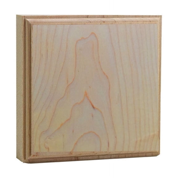 Hardwood Casing Corner Block 1" x 4" Square EWAP41, Maple