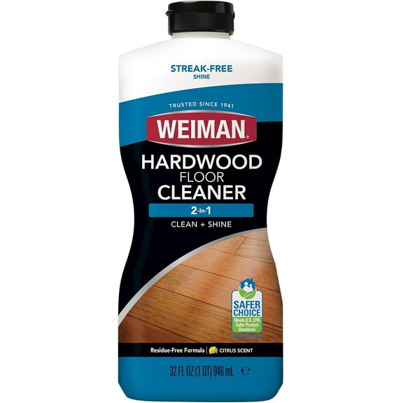 Hardwood Cleaner for Finished Hardwood Floors, Engineered Floors, Laminate - Streak-Free Results, EPA Safer Choice Certified, 32 oz