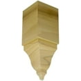 Hardwood Crown Molding Inside Corner Block EWCR61, Cherry