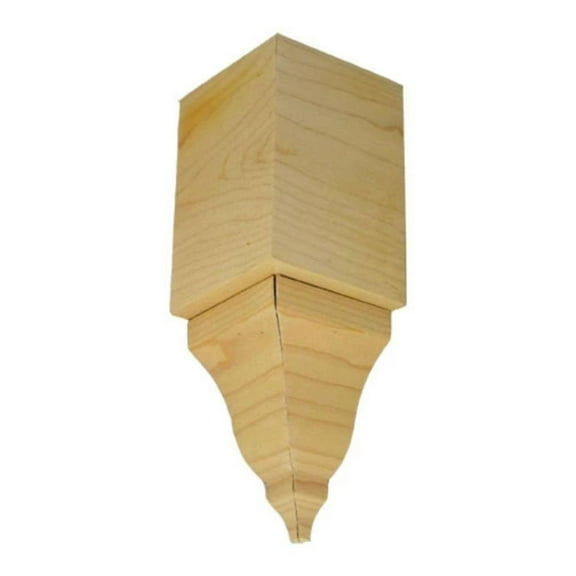 Hardwood Crown Molding Inside Corner Block EWCR61, Maple